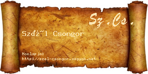 Szél Csongor névjegykártya